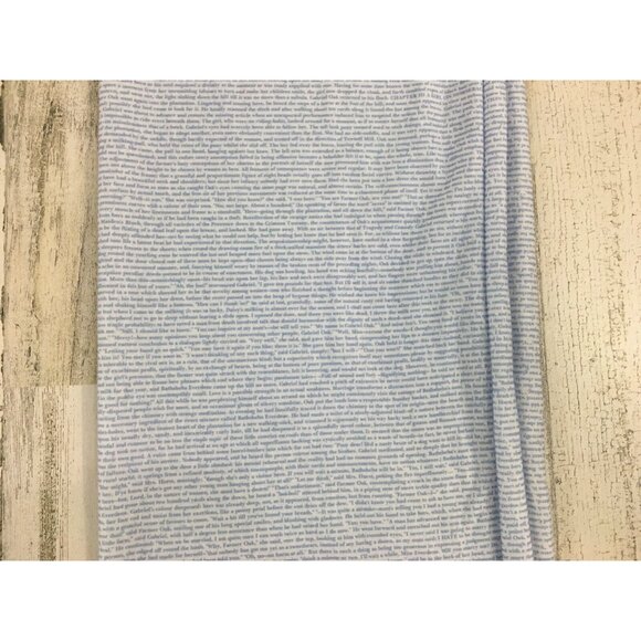 Litographs Far From the Madding Crowd Thomas Hardy Blue Infinity Scarf EUC - Picture 5 of 12